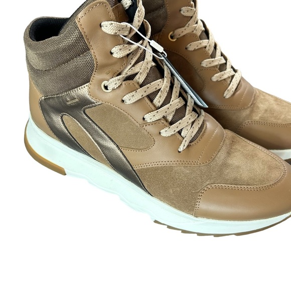 Womens Geox D Galena B ABX Suede Ankle TRAINER Waterproof Boots Camel Size 11 - Picture 3 of 8